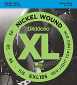 Струны для бас-гитар D'Addario EXL165 45-105