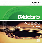 Струны для акустической гитары D'Addario EZ890 9-45