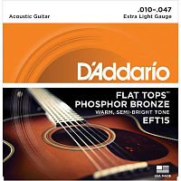 Струны для акустической гитары D'Addario EFT15 10-47