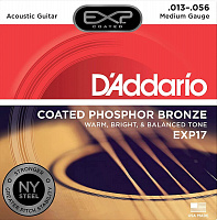 Струны для акустической гитары D'Addario EXP17 13-56