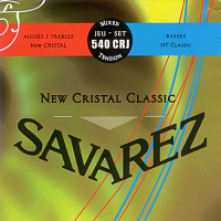 Струны для классической гитары Savarez 540CRJ New Cristal Classic Red/Blue (656177)
