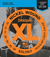 Струны для электрогитары D'Addario EXL110-7 7set 10-59