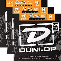 Струны для электрогитары Dunlop 3PDEN0942 9-42
