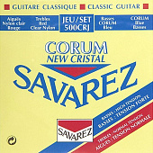 Струны для классической гитары Savarez 500CRJ Corum New Cristal Red/Blue (656147)