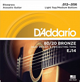Струны для акустической гитары D'Addario EJ14 12-56
