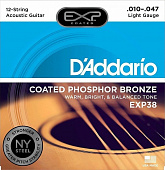 Струны для акустической гитары D'Addario EXP38 10-47