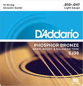 Струны для акустической гитары D'Addario EJ38 10-47