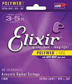 Струны для акустической гитары Elixir Polyweb Extra Light 10-47 (11000)