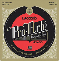 Струны для классической гитары D'Addario EJ45C